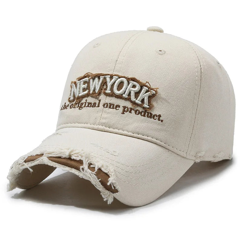 ROBBY NY Ripped Baseball Cap