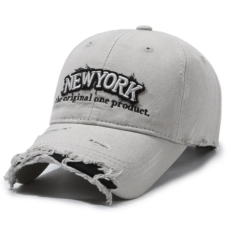 ROBBY NY Ripped Baseball Cap