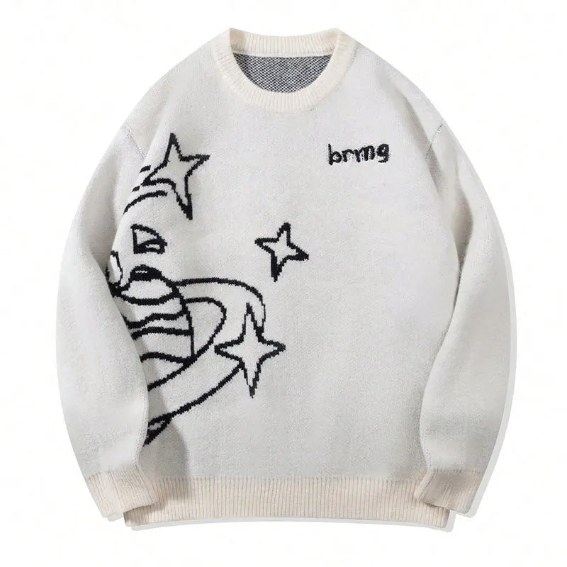 ROBBY Retro Saturn Knitted Sweater