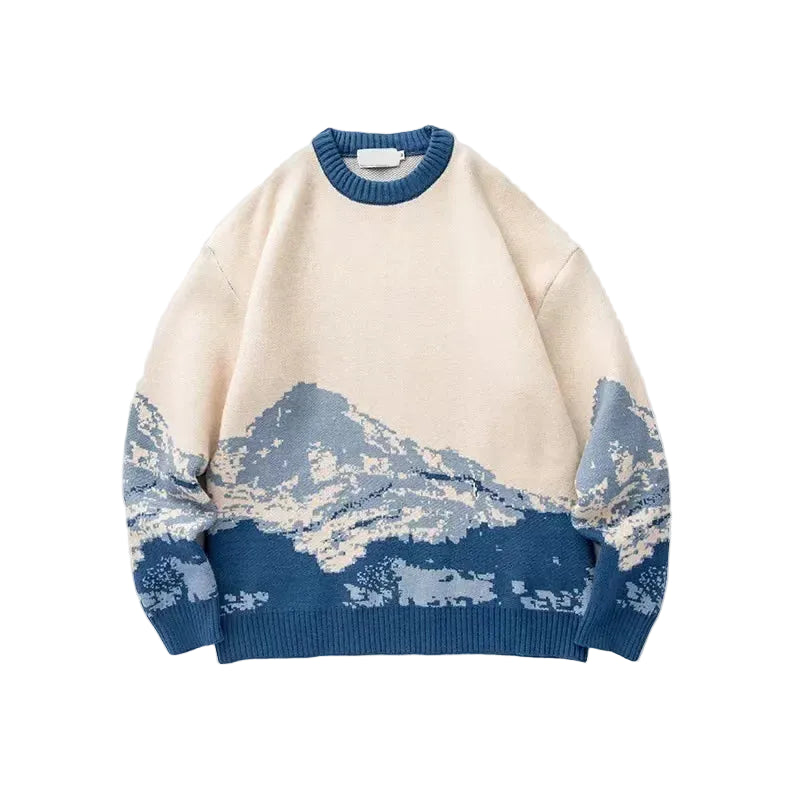 ROBBY Winter Mountain Knitted Sweater