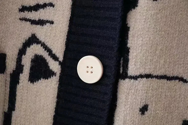 ROBBY Cat Knitted Cardigan