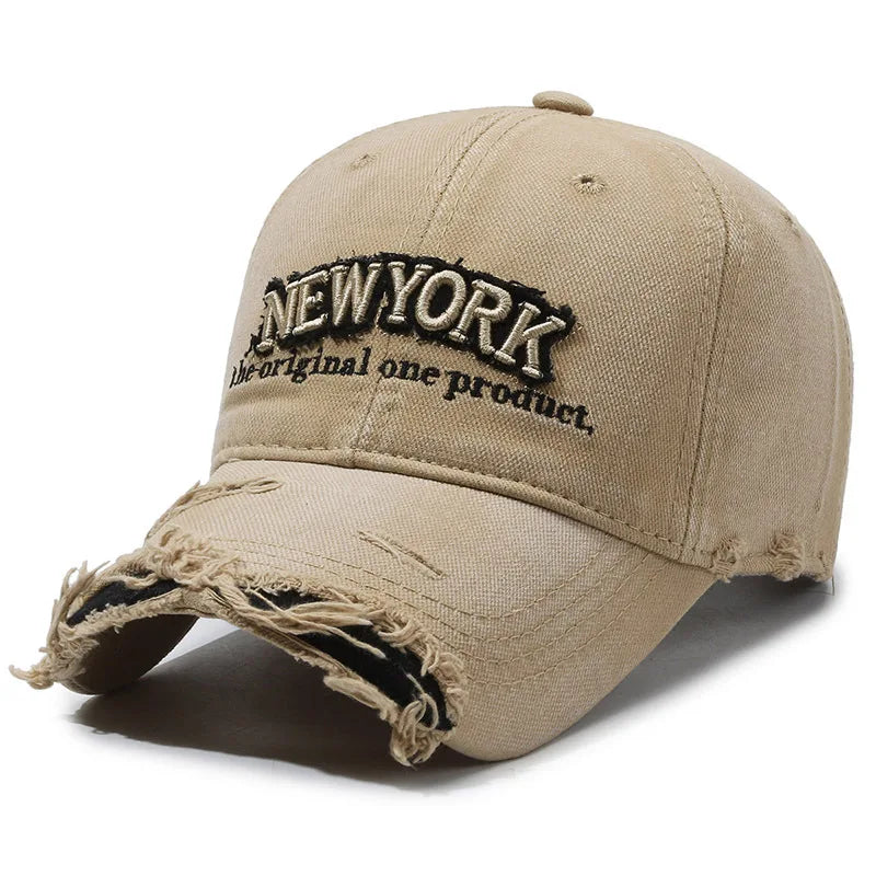 ROBBY NY Ripped Baseball Cap