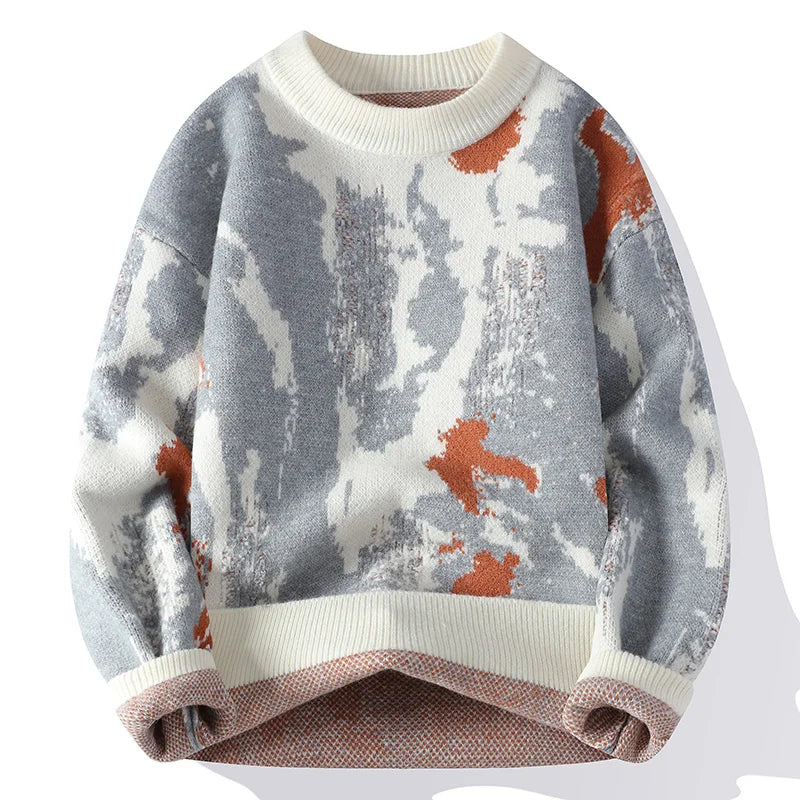 ROBBY Paint Splatter Knitted Sweater