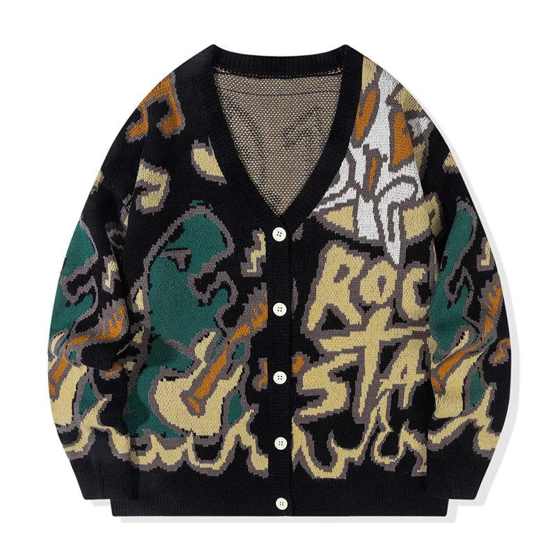 ROBBY Rock Star Dino Cardigan