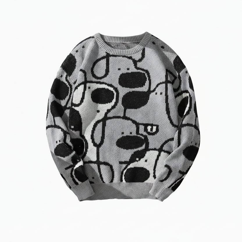 ROBBY Jacquard Doggy Knitted Sweater