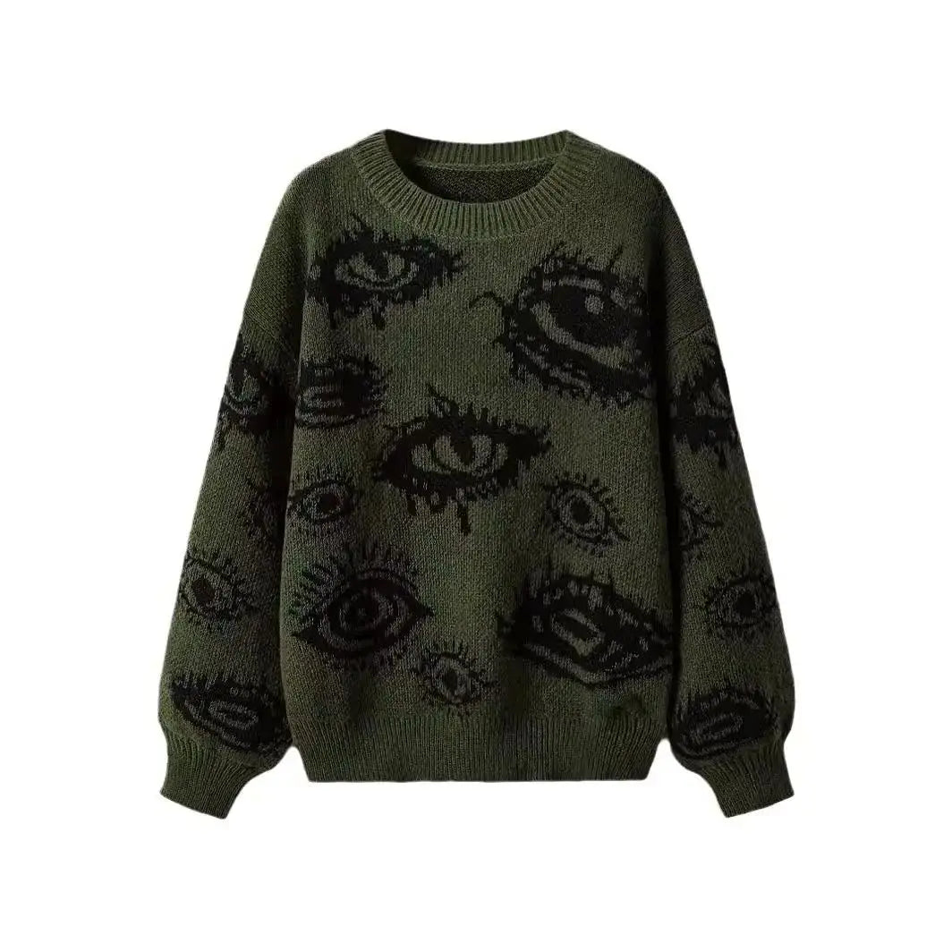 ROBBY Punk Eye Knitted Sweater