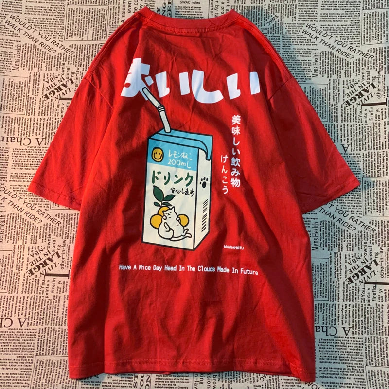 ROBBY Milk Carton Oversized T-shirt