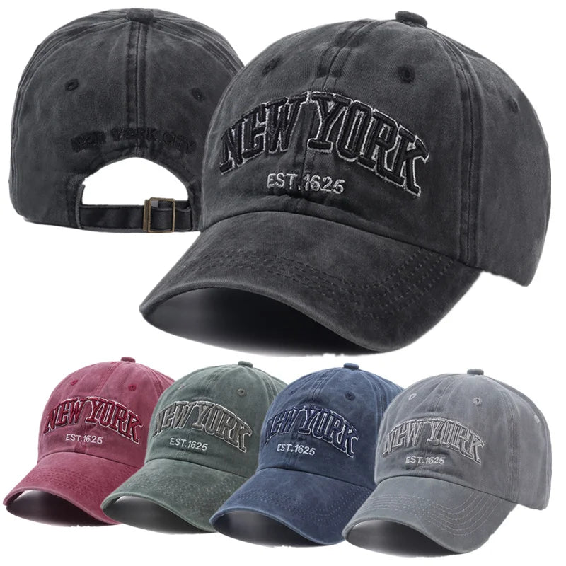 ROBBY New York Washed Snapback Hat