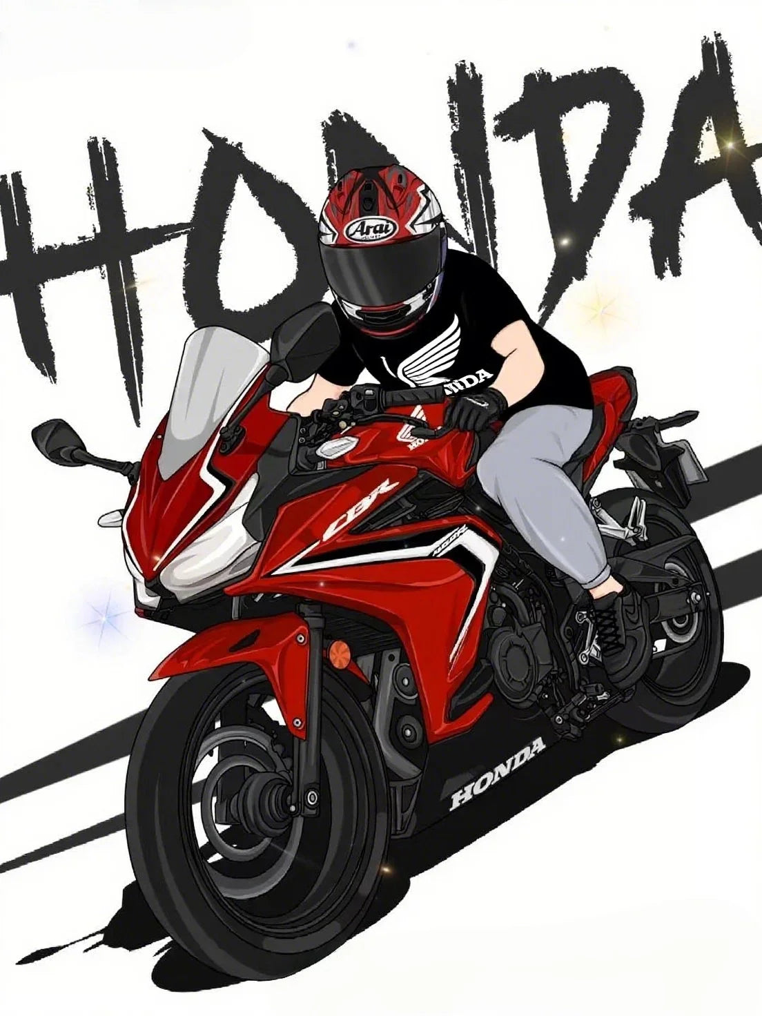 ROBBY Honda Retro T-Shirt