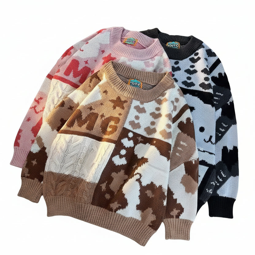 ROBBY Hearts MG Knitted Sweater