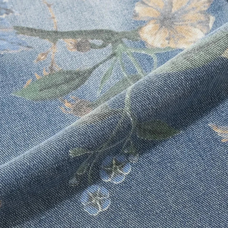 ROBBY Autumn Floral Baggy Jeans