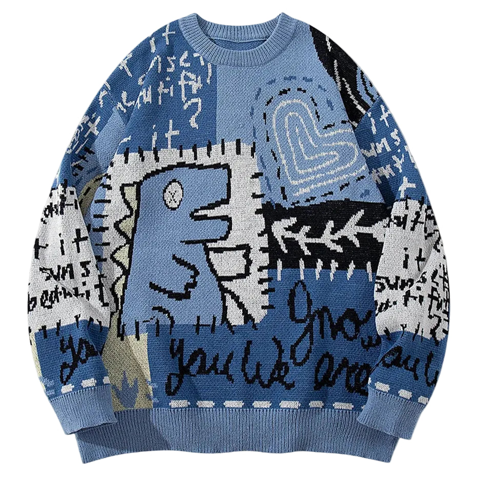 ROBBY Dino Knitted  Sweater V2