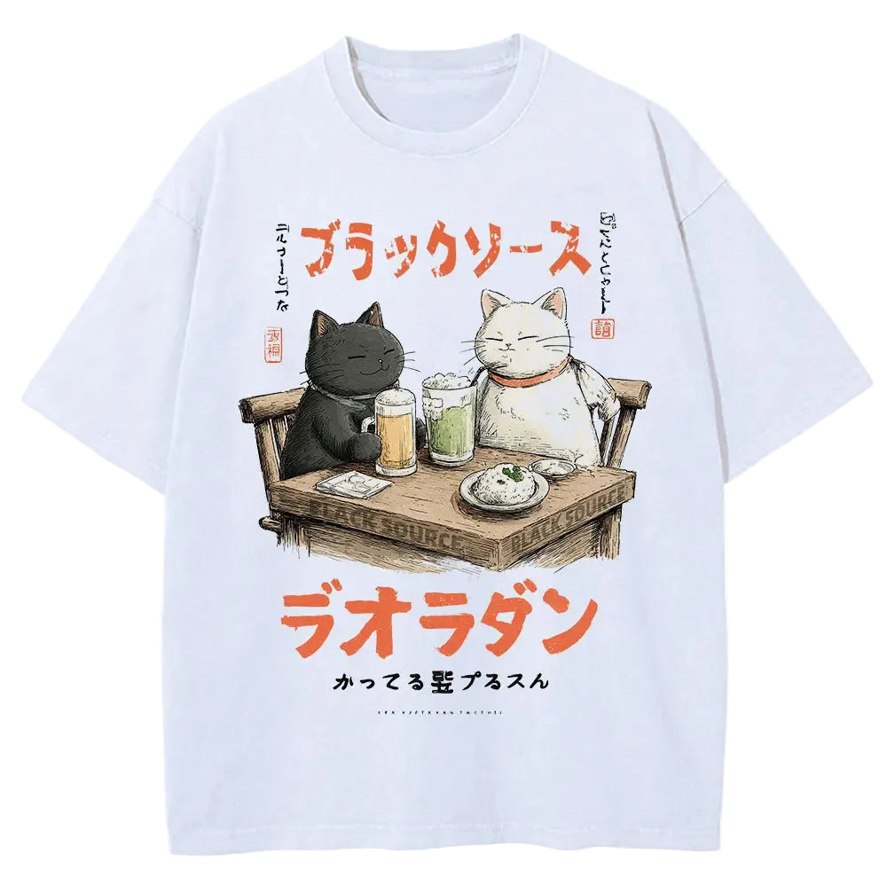 ROBBY Drinking Cat T-Shirt