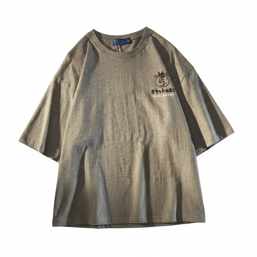ROBBY Retro Pocket Cat T-shirt