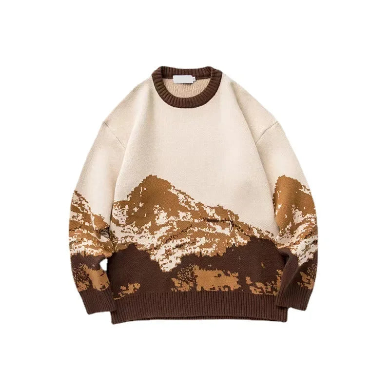 ROBBY Winter Mountain Knitted Sweater