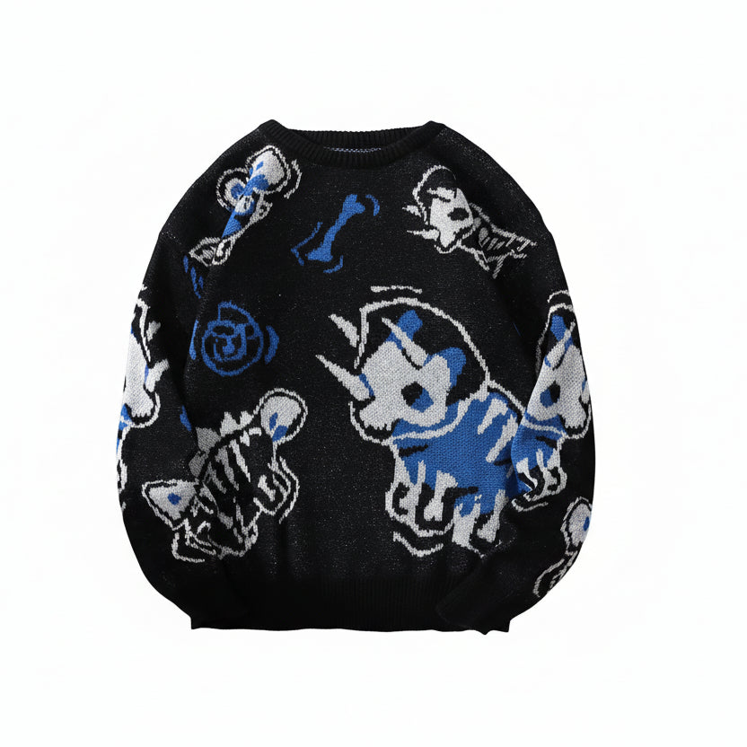 ROBBY Skully Dino Knitted Sweater