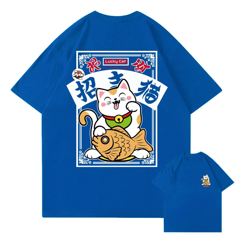 ROBBY Harajuku Fortune Cat T-Shirt