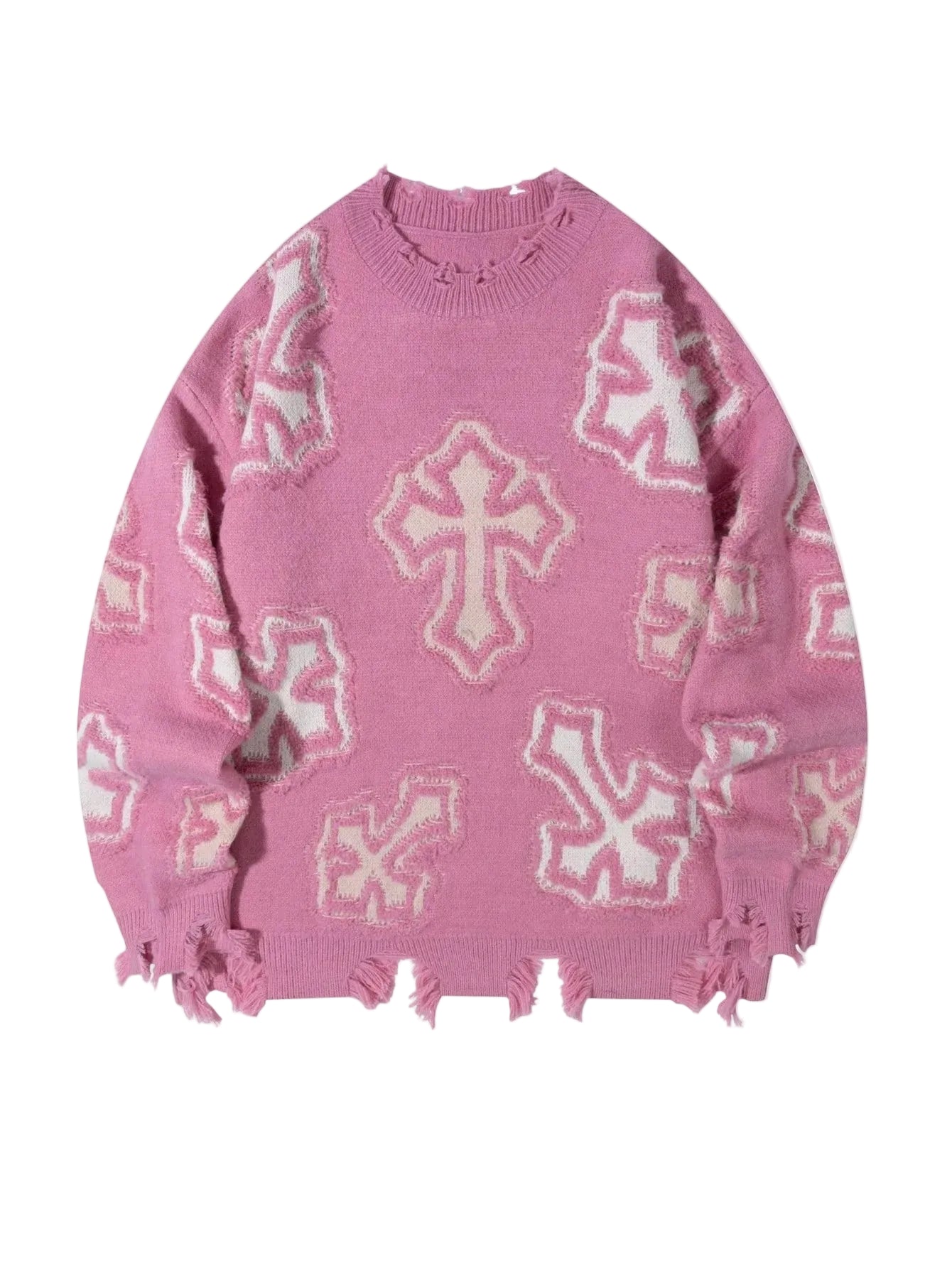 ROBBY Cross Knitted Sweater