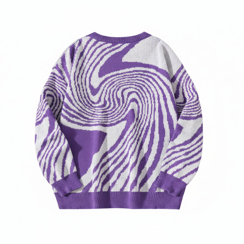 ROBBY Jacquard Maze Knitted Sweater