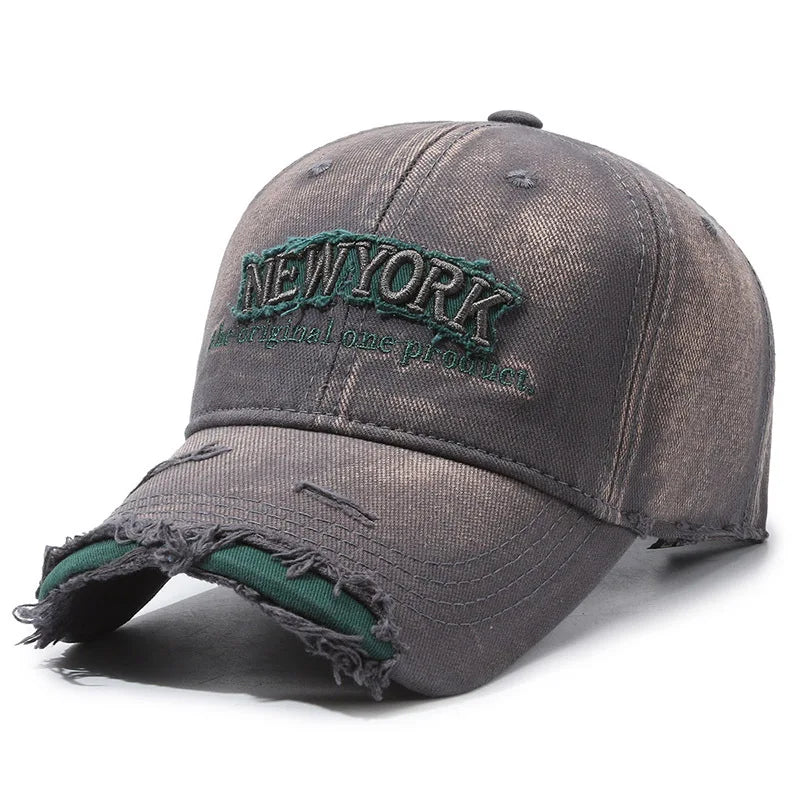 ROBBY NY Ripped Baseball Cap