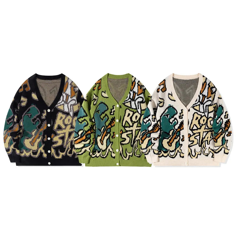 ROBBY Rock Star Dino Cardigan