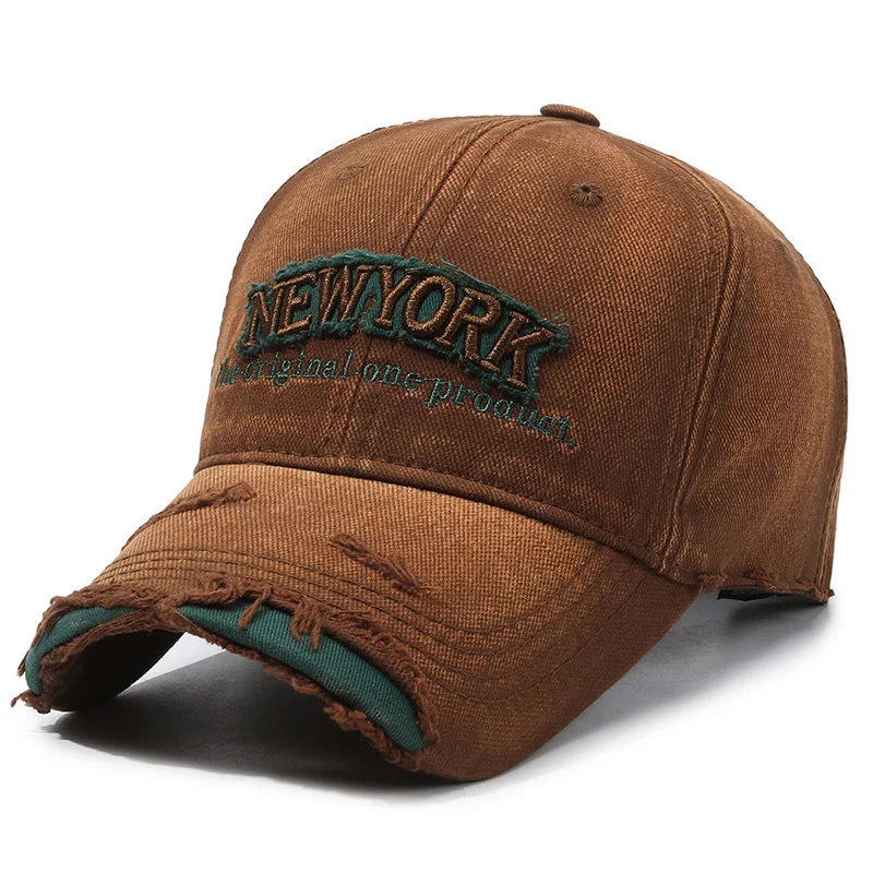 ROBBY NY Ripped Baseball Cap