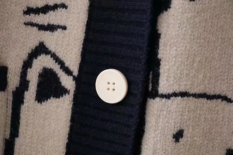ROBBY Cat Knitted Cardigan