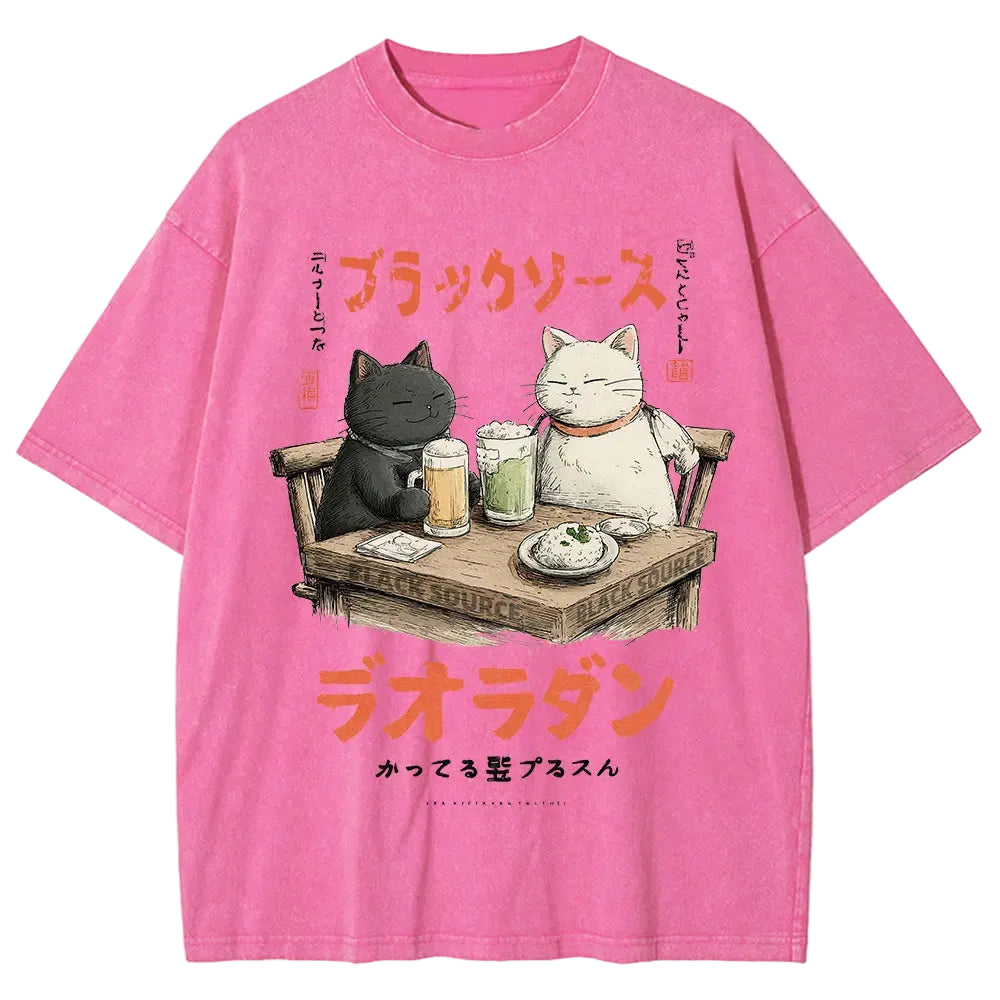 ROBBY Drinking Cat T-Shirt