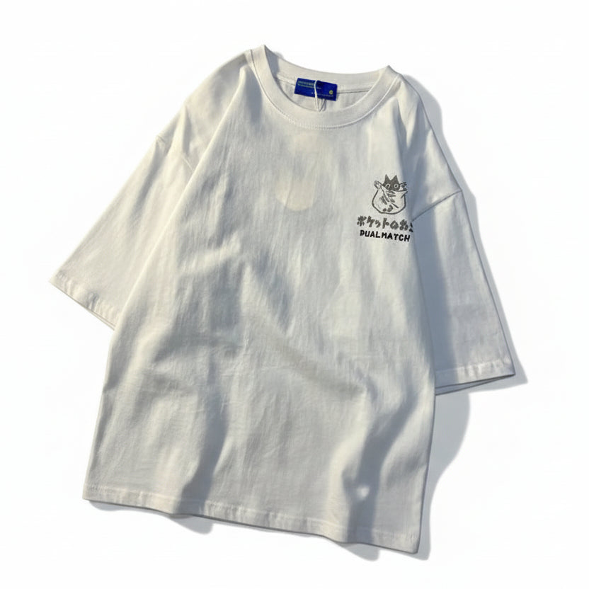 ROBBY Retro Pocket Cat T-shirt