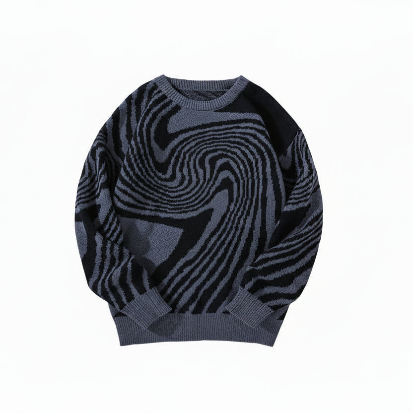 ROBBY Jacquard Maze Knitted Sweater