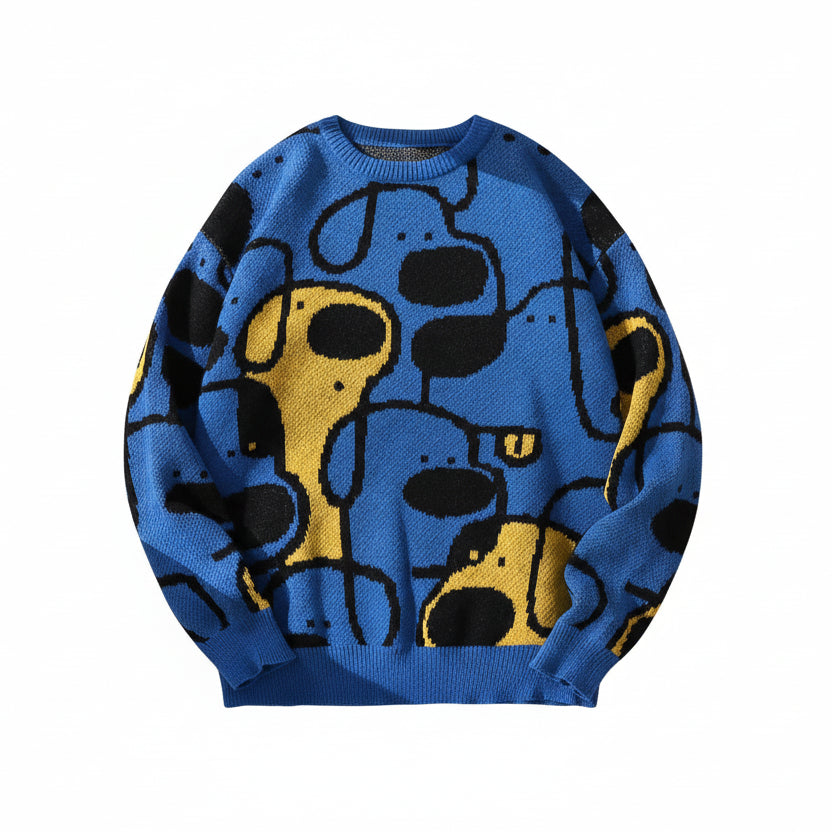 ROBBY Jacquard Doggy Knitted Sweater