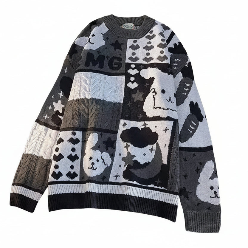 ROBBY Hearts MG Knitted Sweater