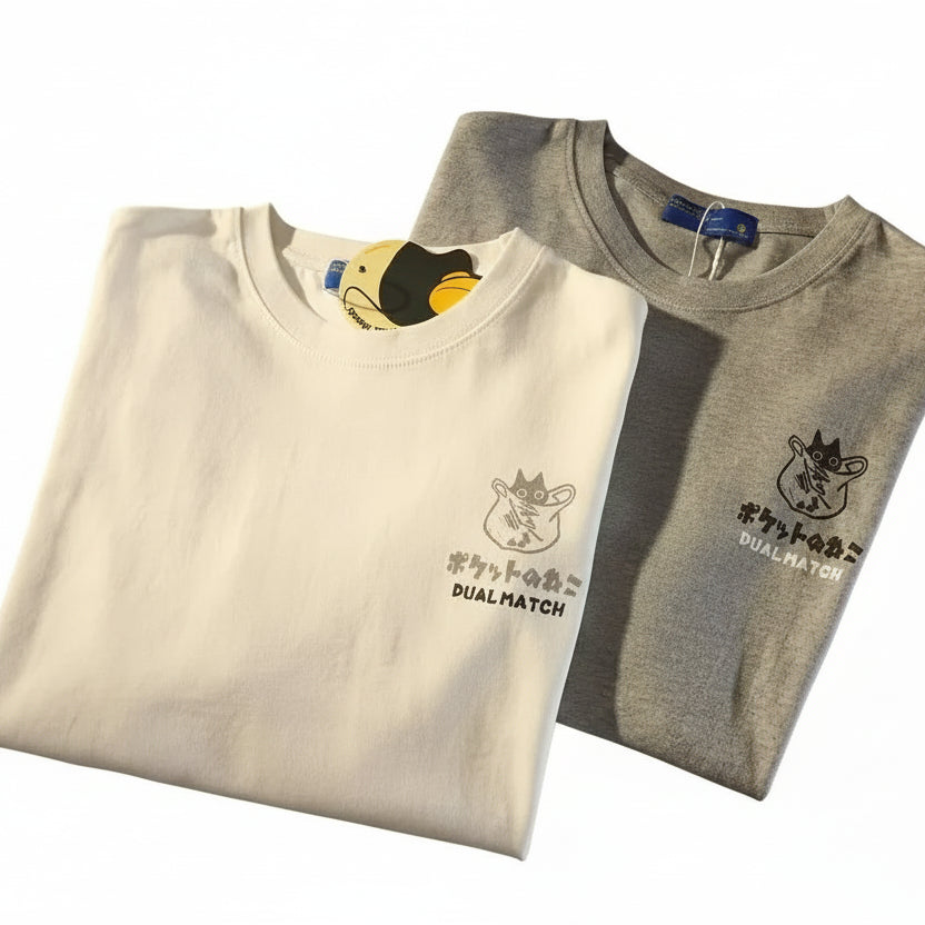 ROBBY Retro Pocket Cat T-shirt