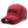 ROBBY NY Ripped Baseball Cap