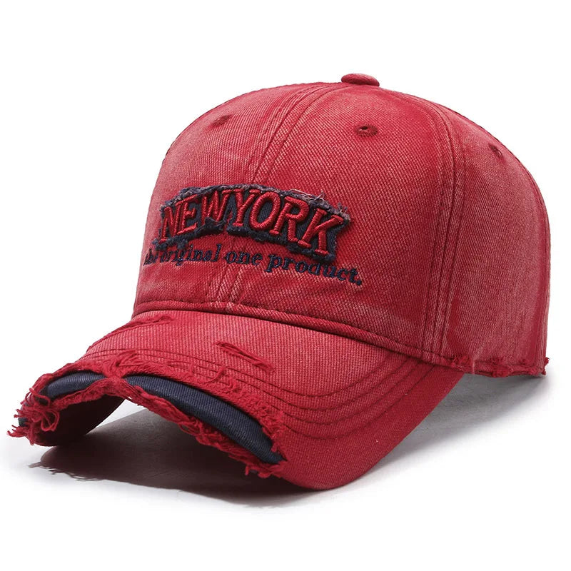 ROBBY NY Ripped Baseball Cap