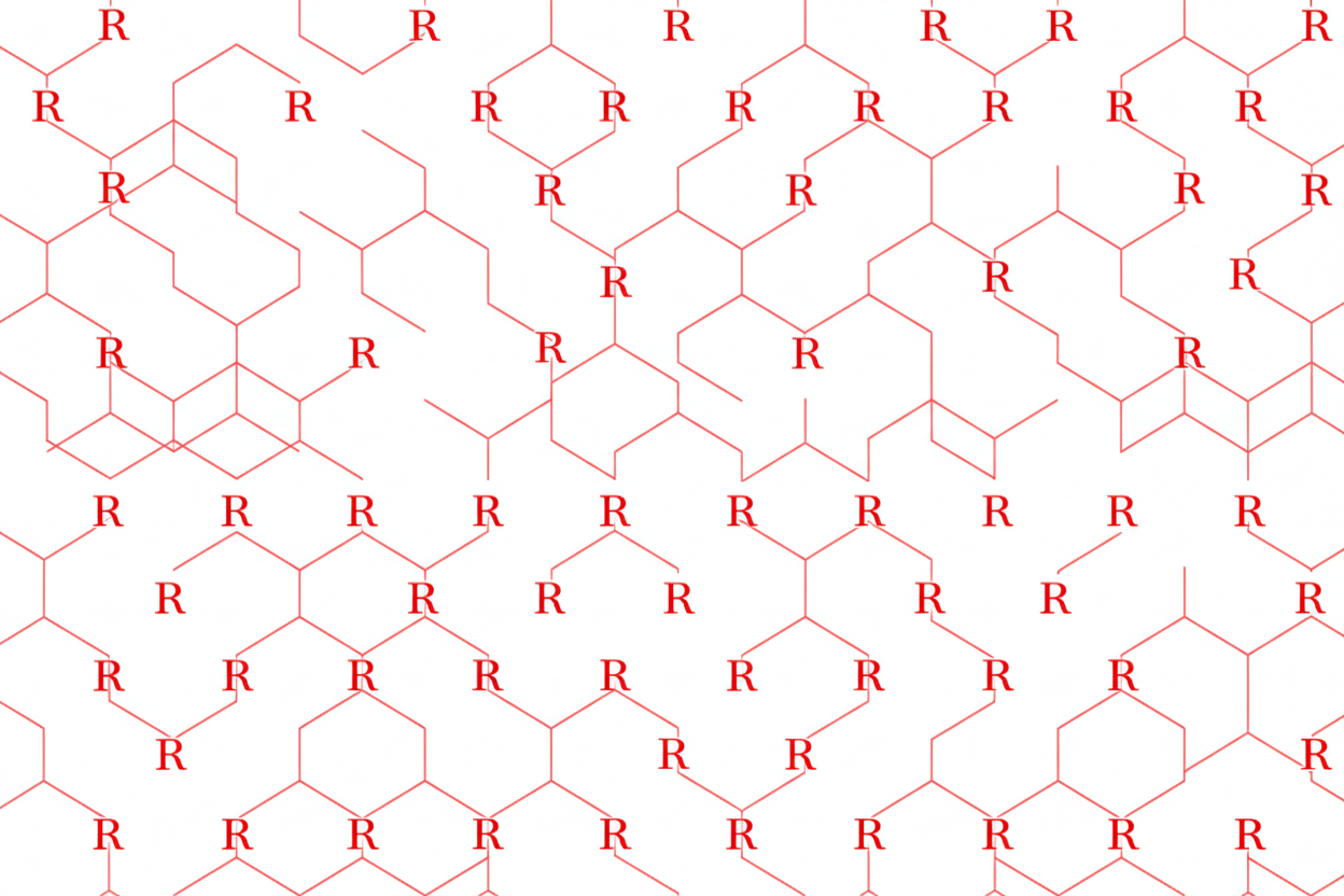 R Pattern - Clear and Vibrant